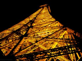 The Tower, looking directly upward from the bottom of one side to the top.