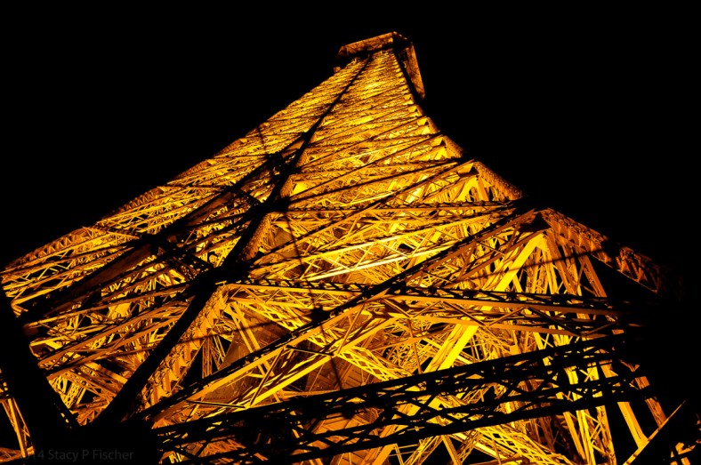 The Tower, looking directly upward from the bottom of one side to the top.