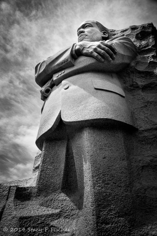 MLK Jr Memorial; Photo: SPFischer Looking from the ground upward to the top of the MLK Jr. Memorial