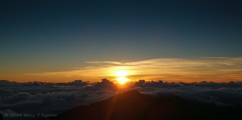Sunrise from the Haleakala Volcano 