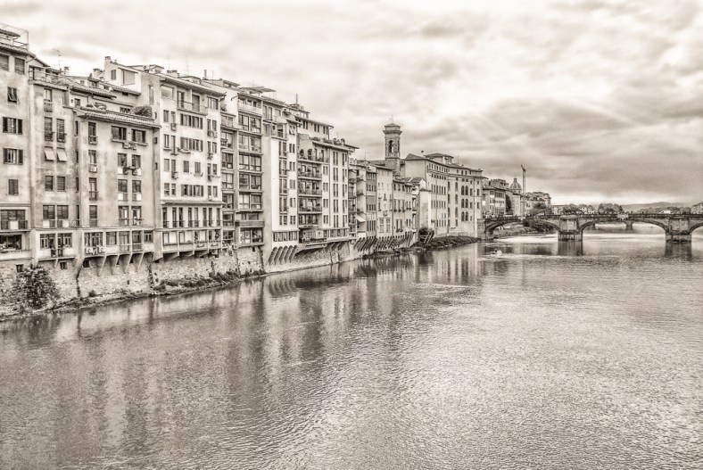 Arno River Old Time Photo