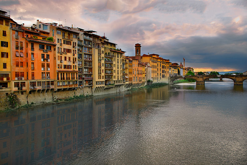 Arno Riverfront, Florence, Italy
