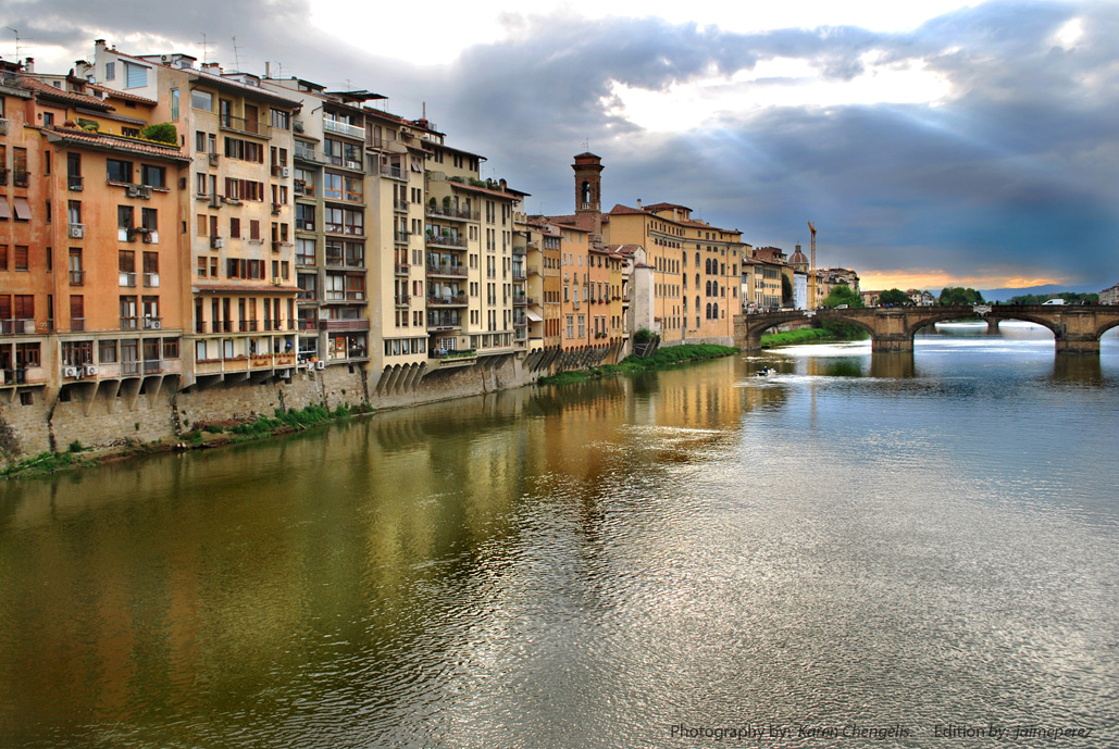 Arno Riverfront, Florence, Italy