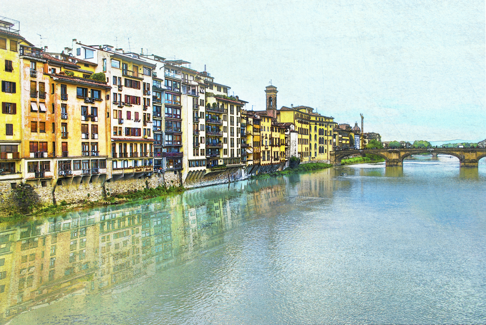 Arno Riverfront, Florence, Italy