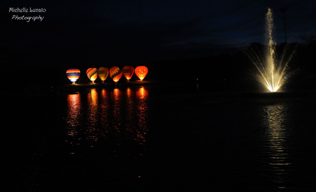 Balloons at night