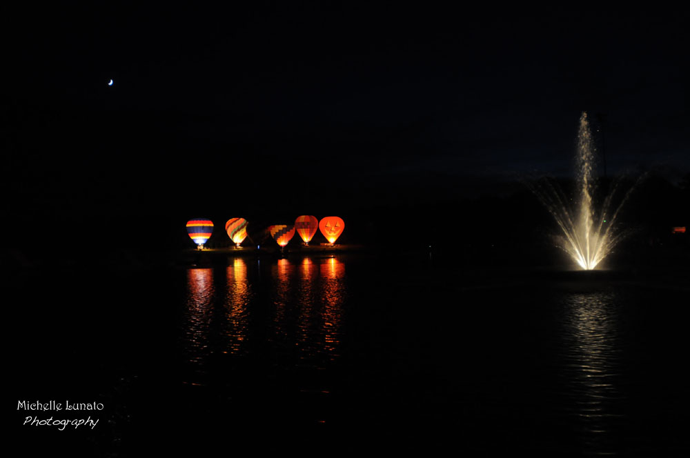 Balloons at night