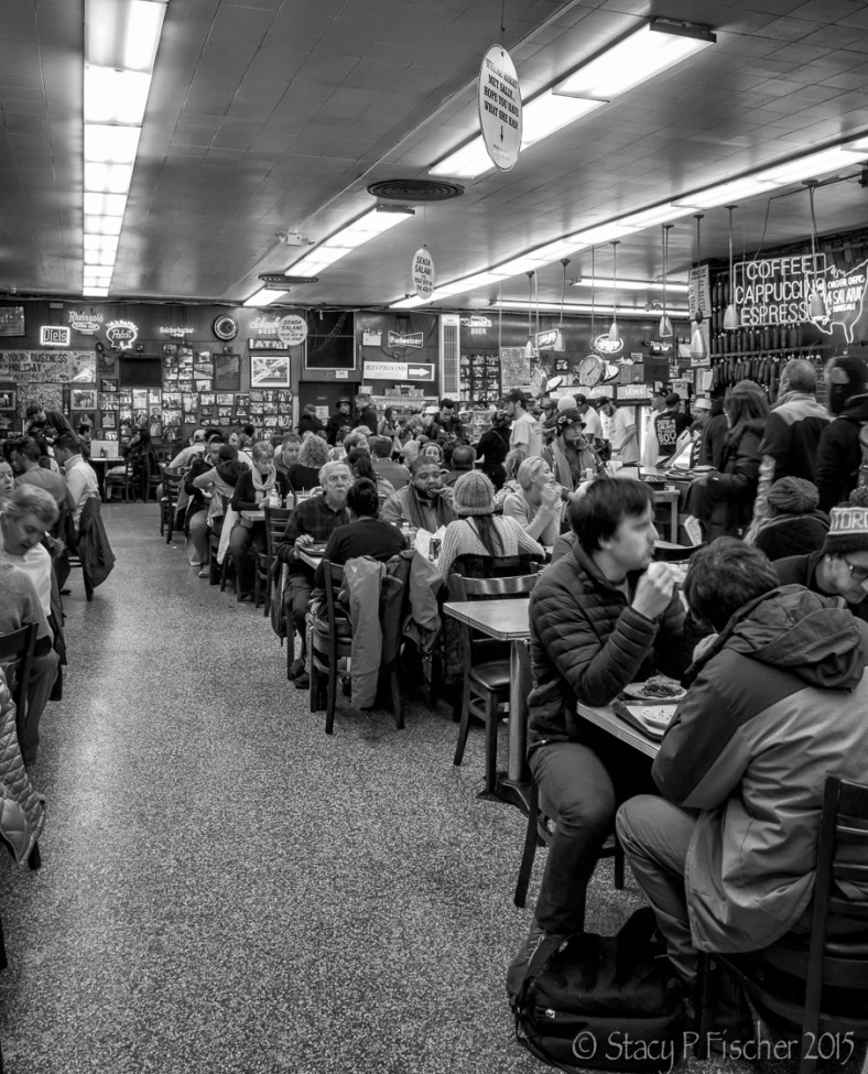 Katz's Deli, made famous in "When Harry Met Sally," lunch rush.