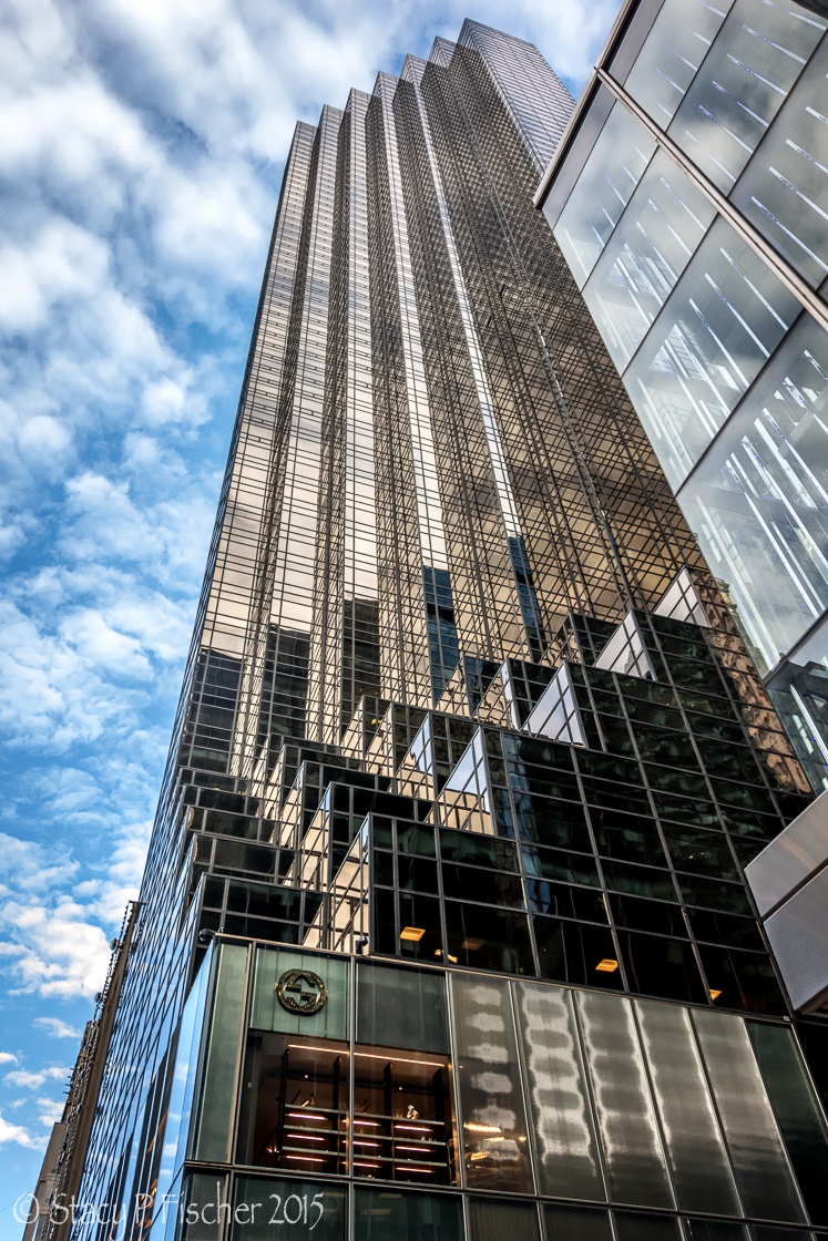 Skyscraper exterior, from the ground up