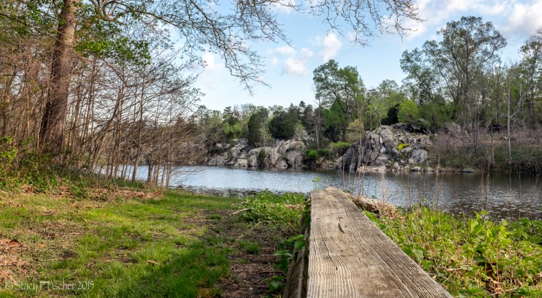 Access to Black Pond on The Madeira School campus in McLean, Virginia.