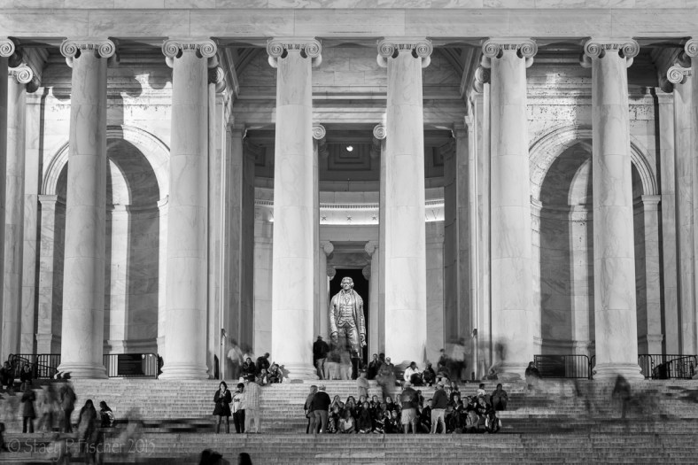 Jefferson Memorial, close-up front view. 