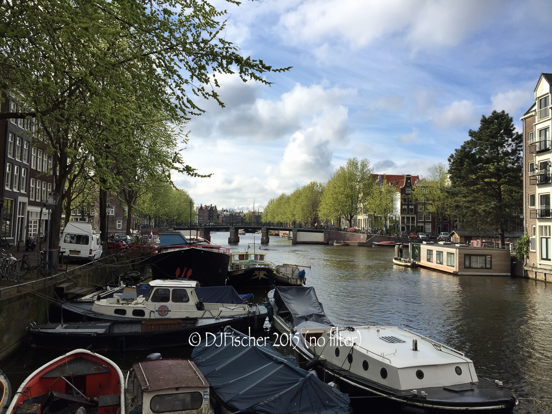 Amsterdam canal, iPhone, nofilter