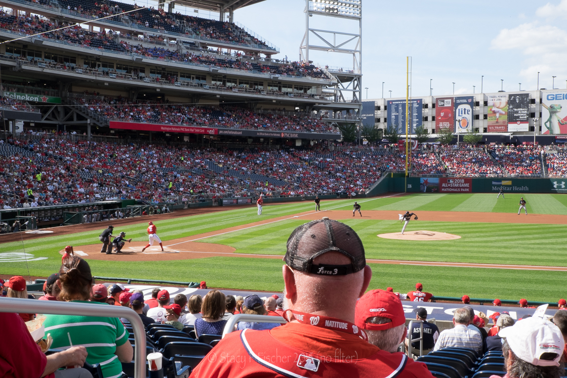 Nationals baseball game, Nats at bat, no filter