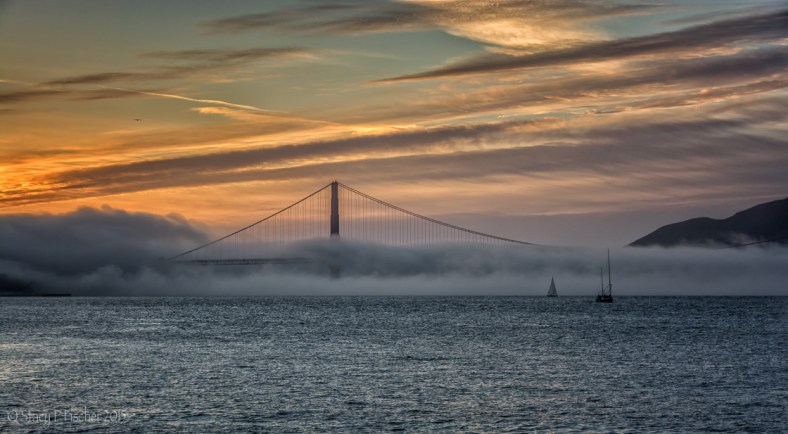 Golden Gate sunset fog