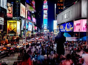 Times Square at night