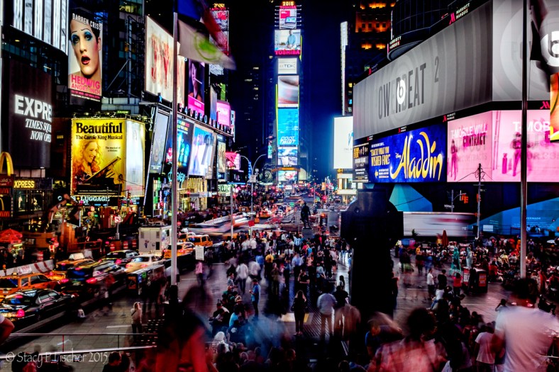 Times Square at night