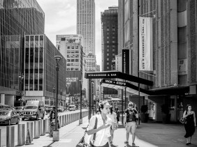 Empire State Building street view from outside Penn Station