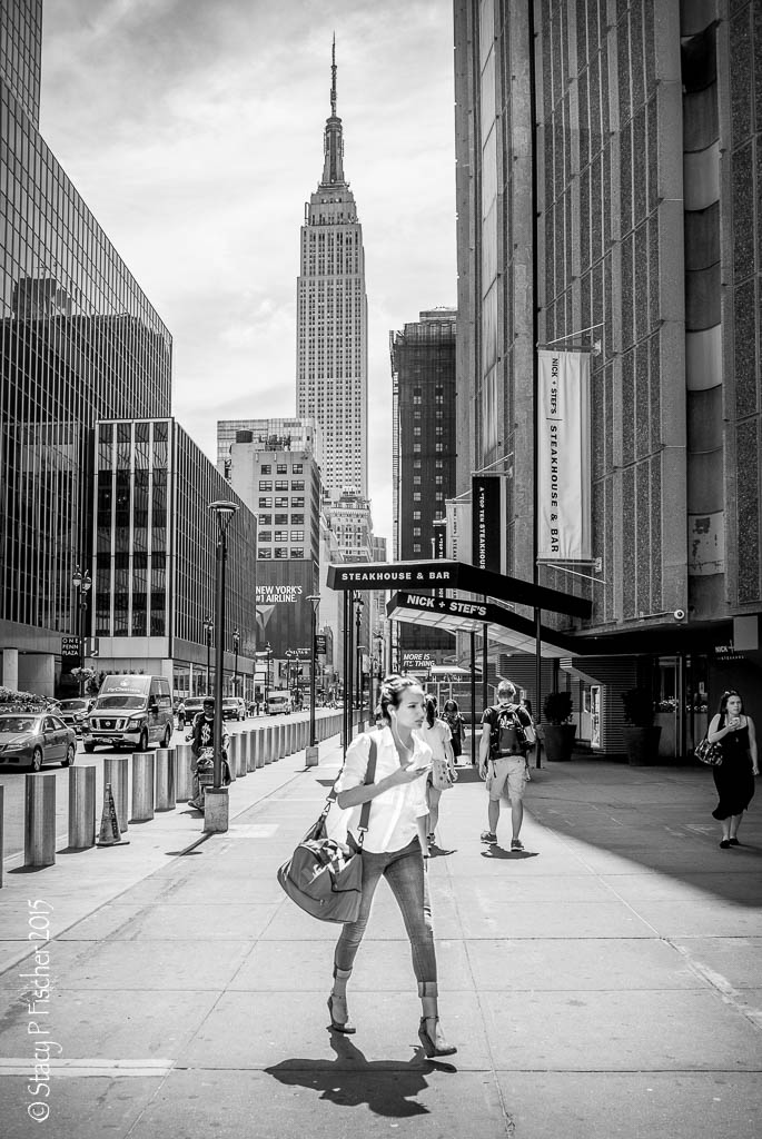 Empire State Building street view from outside Penn Station