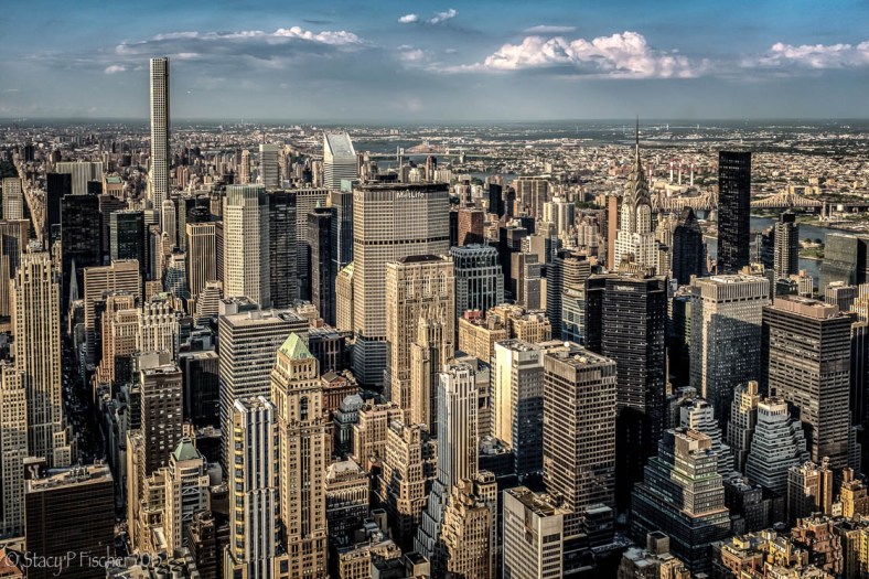 Midtown Manhattan East viewed from top of the Empire State Building