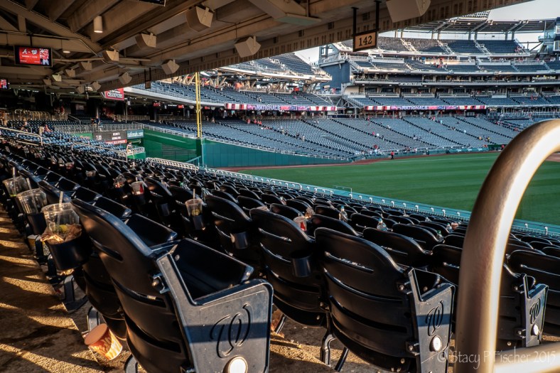 Nationals Park, Washington, DC, after a game