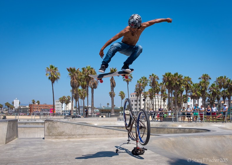 Skateboarder, Venice Beach Skatepark, California