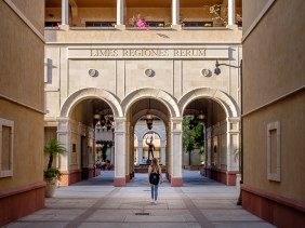 USC Cinematic Arts Courtyard