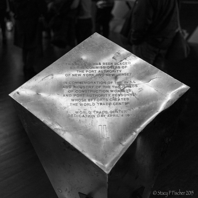 World Trade Center Dedication Pedestal, 9/11 Memorial Museum