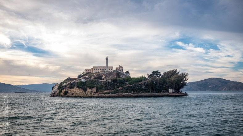 South side of Alcatraz Island seen from Alcatraz ferry