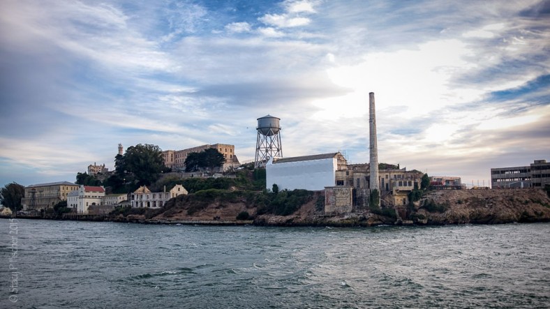 East side of Alcatraz Island as seen from Alcatraz ferry