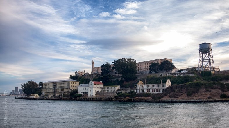 East side of Alcatraz Island seen from Alcatraz ferry