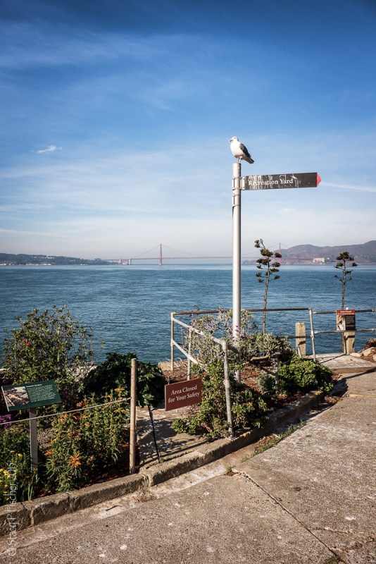 Alcatraz Island Recreation Yard Sign