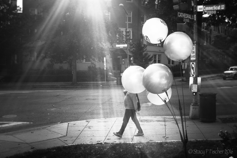 Curve of stomach mimics curve of balloons.